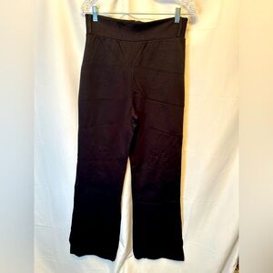 Brigitte Brianna Sexy Modest Size M Women’s Pants Black Wide Leg Zip Back